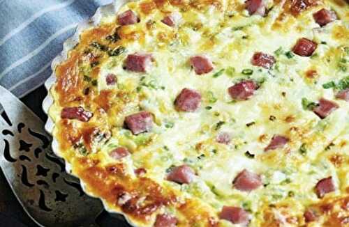 Quiche sans pâte au jambon