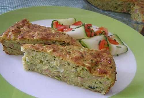 Quiche Sans Pâte aux courgettes au Thermomix