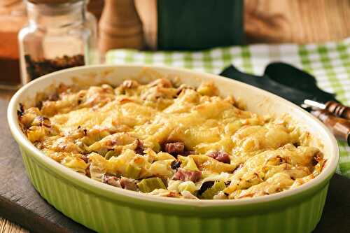 Recette de la tartiflette aux poireaux