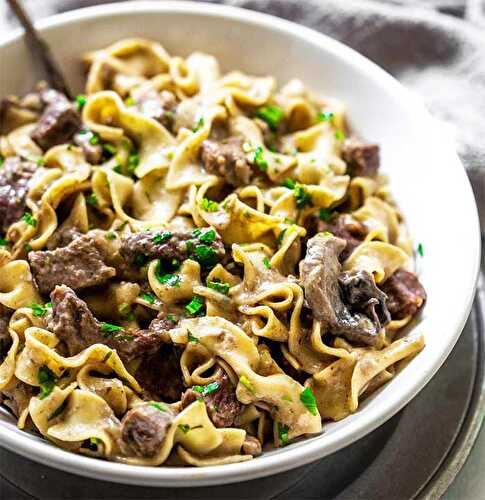 Recette du boeuf Stroganoff