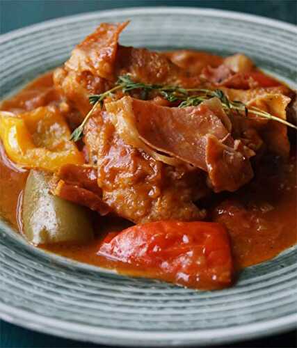 Recette du Poulet basquaise