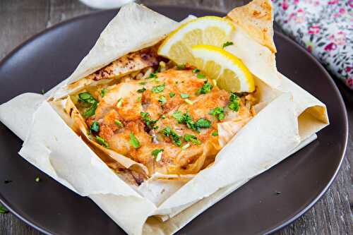 Recette facile et rapide : Papillote de saumon au citron et ail