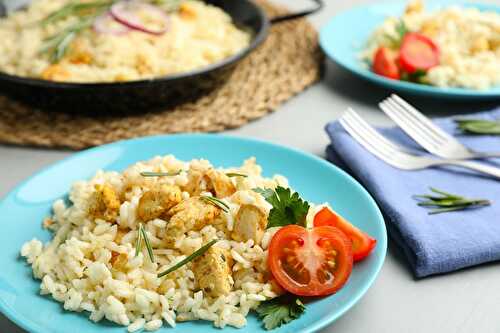 Risotto au blanc de poulet