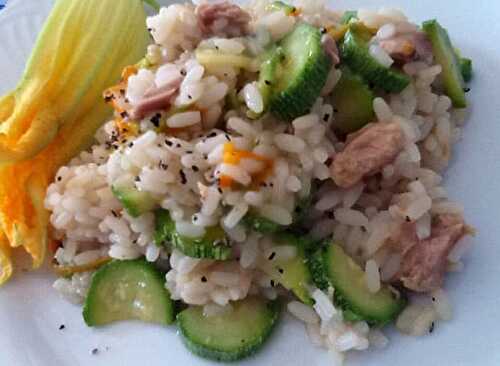 Risotto au Thon et aux Courgettes