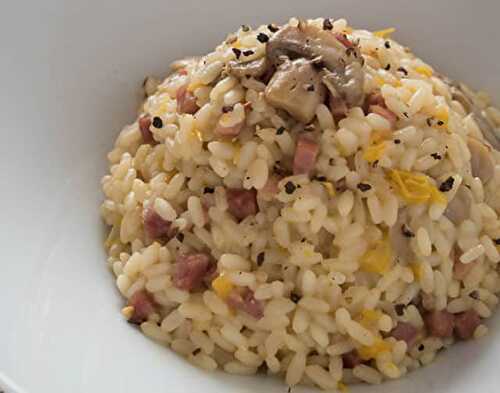 Risotto aux Champignons / Poivrons et Jambon WW