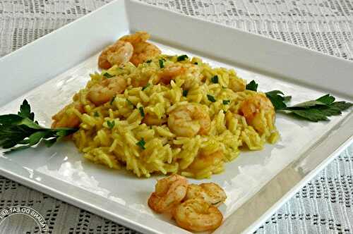 Risotto aux crevettes et au curry WW