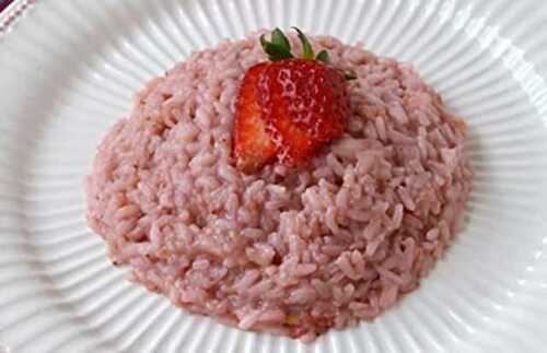 Risotto aux fraises avec Thermomix