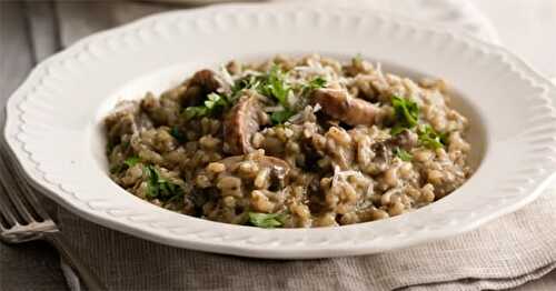 Risotto crémeux aux champignons