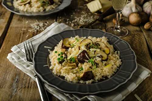 Riz aux champignons et parmesan