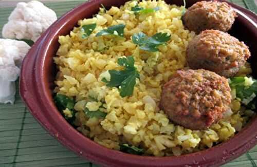 Riz de chou-fleur au curry