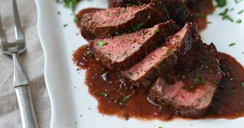 Rôti de boeuf aux champignons