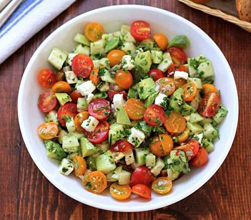 Salade avocat tomate