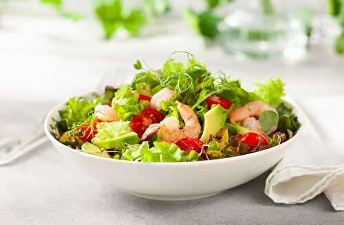 Salade d’avocats aux crevettes