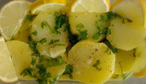 Salade de pommes de terre au citron