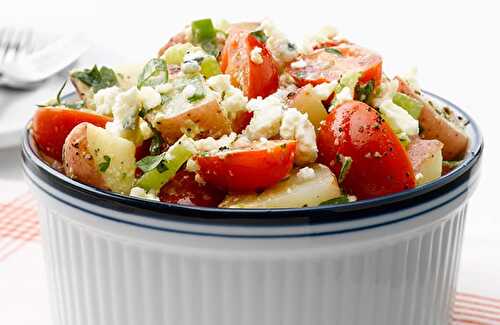 Salade de pommes de terre et tomates