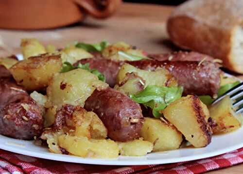 Saucisse aux Pommes de Terre au Four