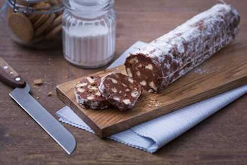 Saucisson au chocolat Facile avec Thermomix