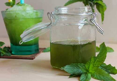 Sirop de menthe maison avec Thermomix