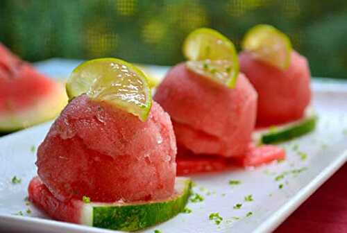 Sorbet à la Pastèque avec Thermomix