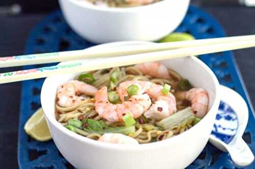 Soupe chinoise aux crevettes