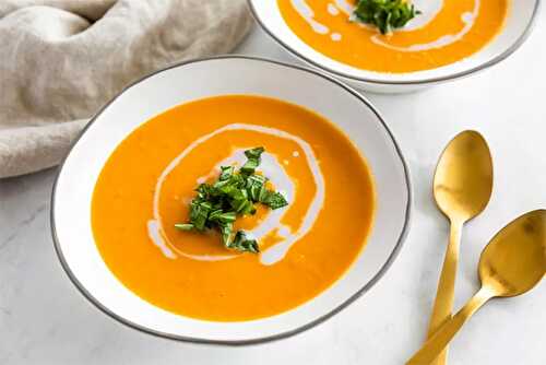 Soupe de carottes à la crème au Thermomix