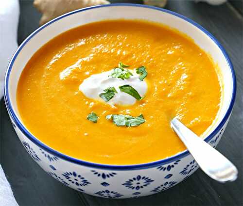 Soupe de carottes à la normande au Thermomix