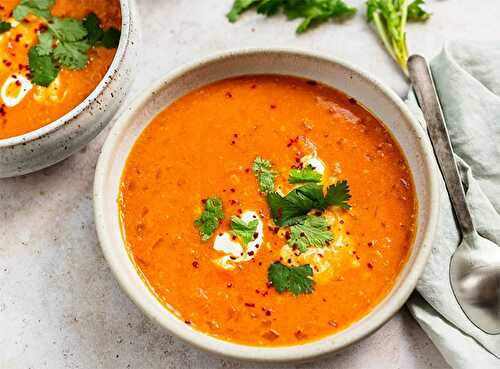 Soupe de lentilles corail au Thermomix