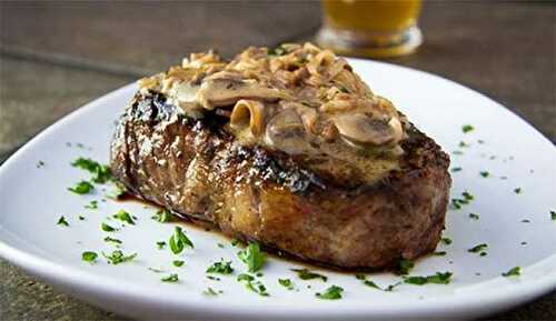 Steaks aux champignons