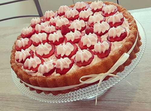 Tarte aux fraises à la pâte génoise avec Thermomix