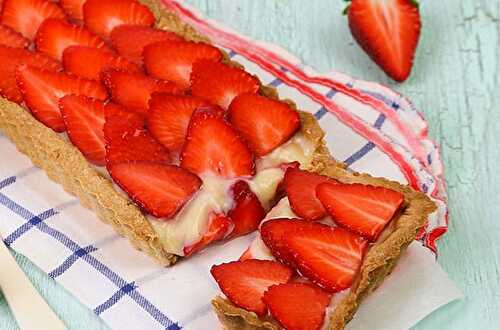 Tarte aux Fraises et au Chocolat Blanc au Thermomix