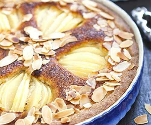 Tarte aux poires chocolat et amandes