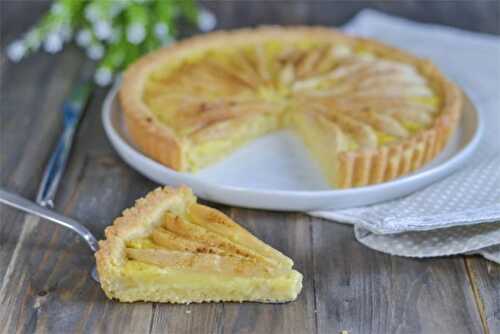 Tarte aux poires et citron