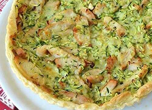 Tarte Légère aux Courgettes et au Poulet