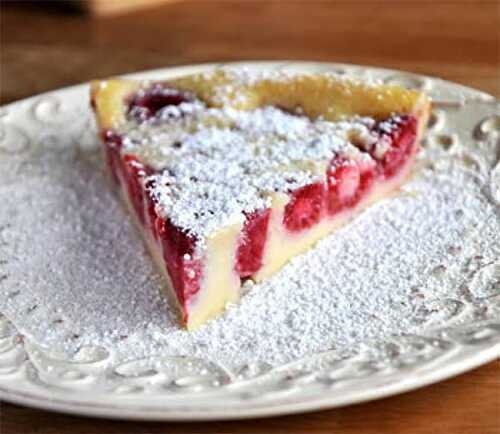 Tarte sans pâte au fromage blanc et framboises