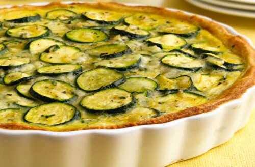 Tarte sans pâte aux courgettes légère