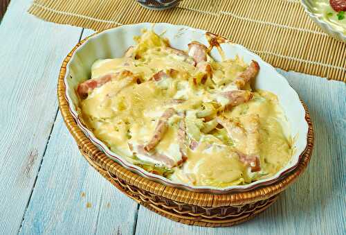 Tartiflette de navets et poireaux