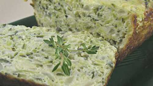 Terrine légère de courgettes au chèvre WW