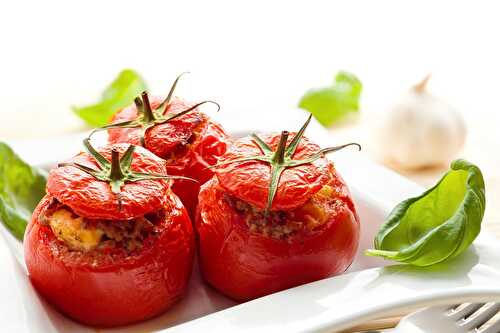 Tomates farcies au riz et thon