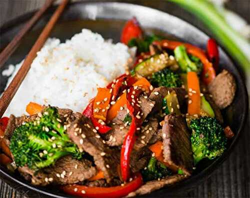 Wok de boeuf à la façon asiatique