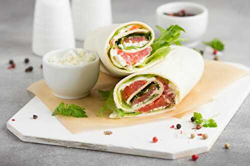 Wrap au saumon et avocat