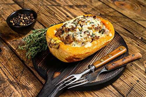 Courge butternut farcie, incontournable pour la saison