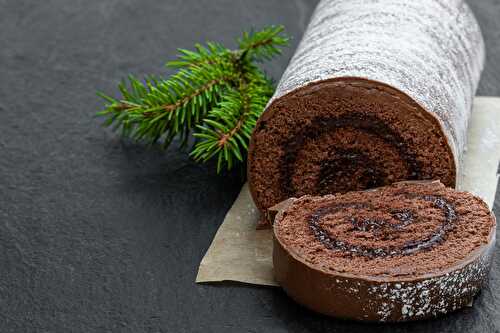 Le parfait dessert des fêtes : Bûche de Noël au chocolat praliné au Thermomix