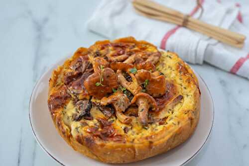 Quiche aux champignons et potiron, la parfaite quiche de saison