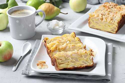 Un concentré de bonheur : gâteau au fromage bleu, poires et noix