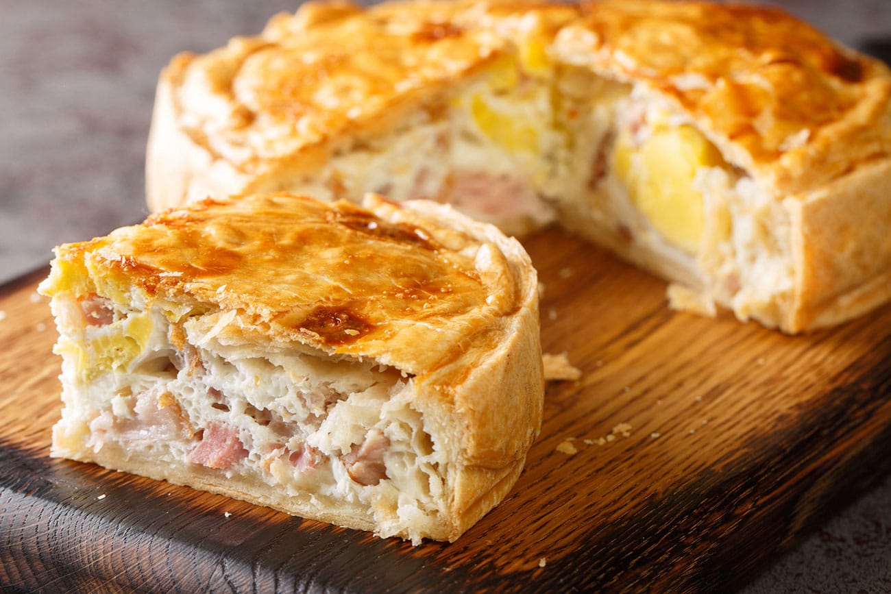 Quiche légère au jambon et fromage blanc