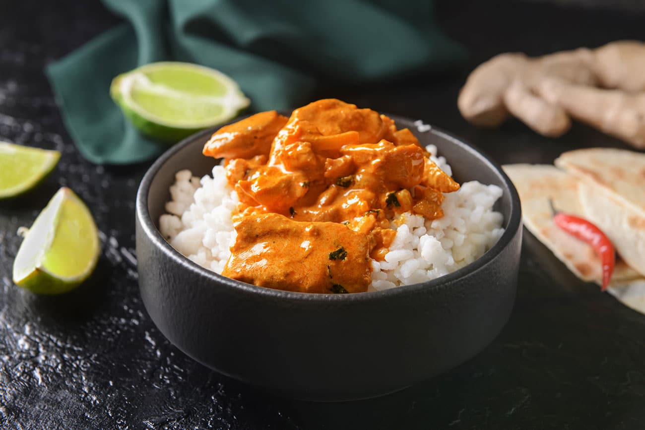 La recette du poulet à la crème de curry