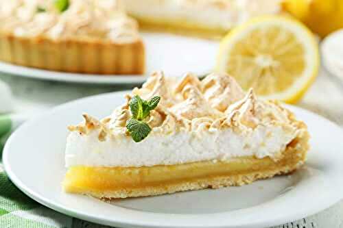 Tarte au citron meringuée allégée en sucre