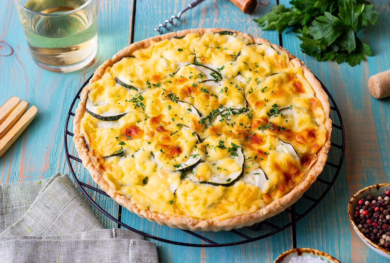 La quiche de l'été : savoureuse quiche aux courgettes