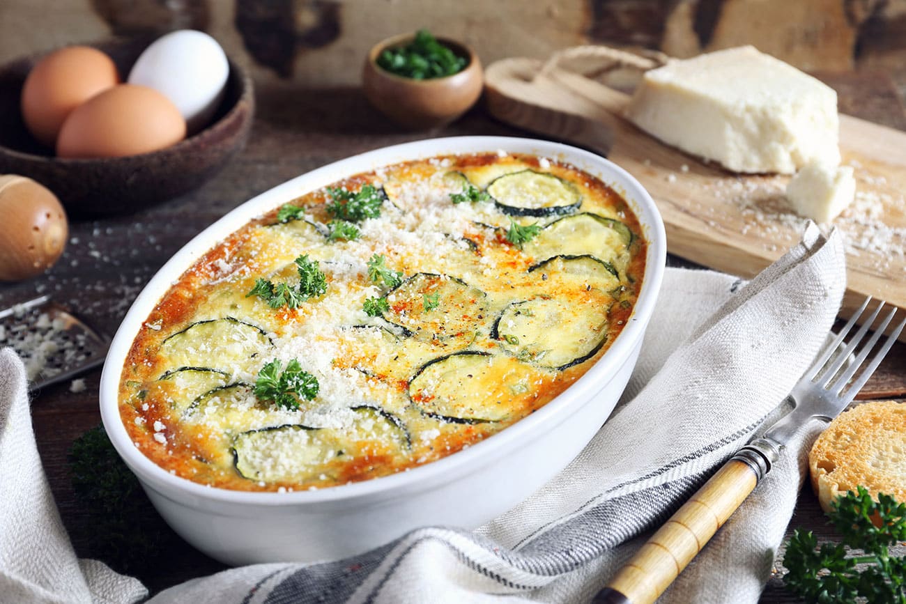 Mettez de la couleur dans votre assiette avec ce Clafoutis de Courgette