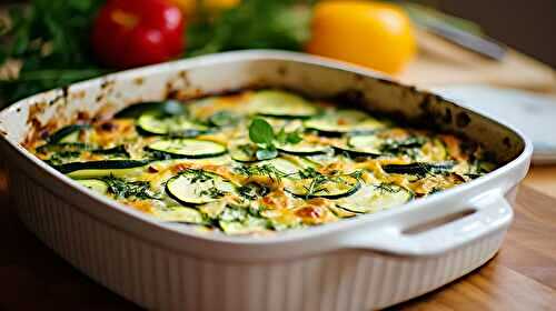 Comment Sublimer vos Courgettes ? Le Gratin de courgette au Fromage et Herbes